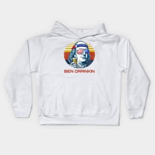 ben drankin 4th of july Kids Hoodie